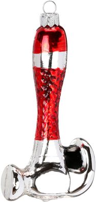 Christbaumschmuck Hammer Glas 12cm