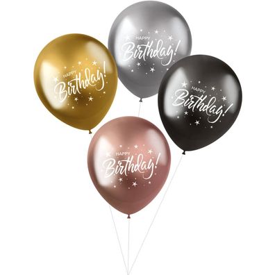 Luftballons Happy Birthday Shimmer 33cm 4 Stk. Folat