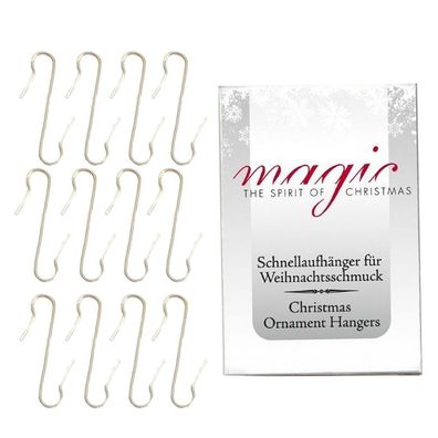 Schnellaufhänger S-haken 100 Stk 4cm gold Inge-Glas