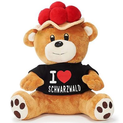 Bär I Love Schwarzwald aus Plüsch 29x19x28cm euro souvenirs