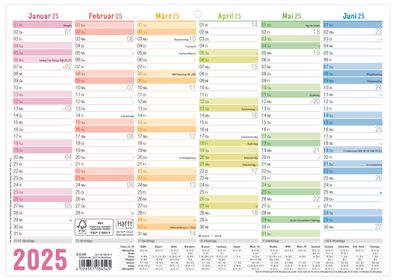 HÄFFT Kalender Tafelkalender 2025 A4 8454-5