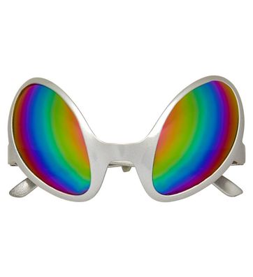 Alien Brille Space silber