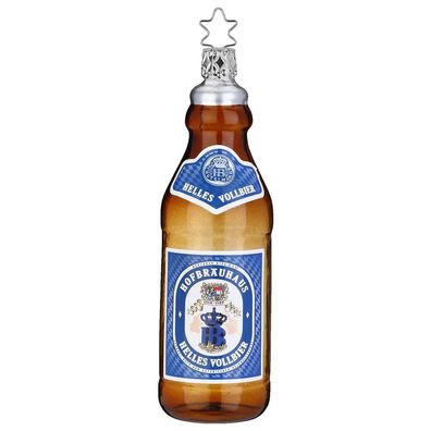 Christbaumschmuck Bierflasche HB 13,5cm