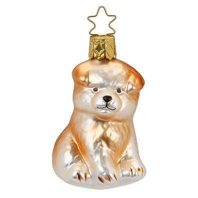 Christbaumschmuck Welpe 7cm Inge-Glas