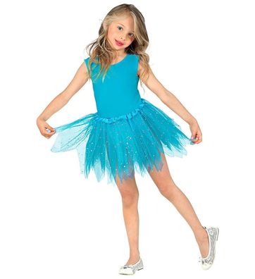 Glitzer Tutu Hellblau Kinder