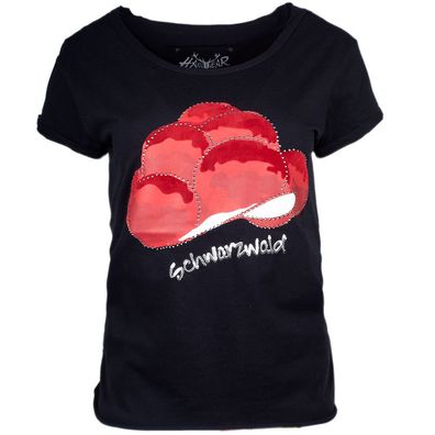 Hangowear T-Shirt Schwarzwald Engel schwarz