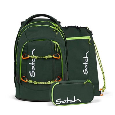 Satch Pack Set Schulrucksack Green Explorer grün 30l Rucksack Schulranzen