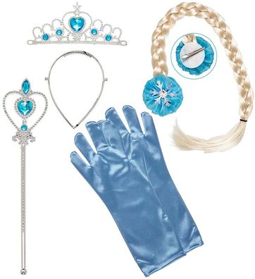 Schneeprinzessin Accessoires Set 6-tlg