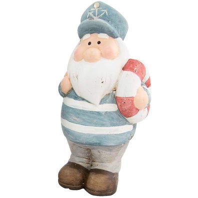 Riffelmacher Dekofigur Kapitän 18cm Rettungsring