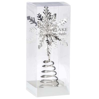 Spitze Schneeflocke 19cm Silber