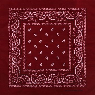 Bandana Kopftuch Paisley dunkelrot