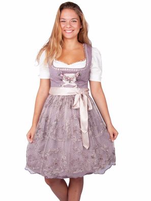 Dirndl Marielle 58er Länge braun rose