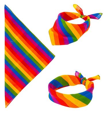 Bandana Regenbogen 55x55cm