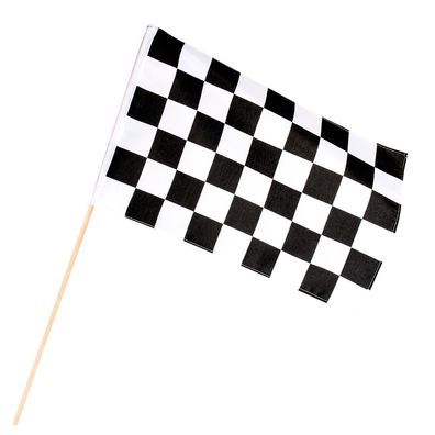 Handflagge Fahne Rennen Rennfahrer 30x45cm Boland