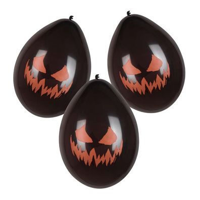 6 Latexballons Creepy Pumpkin