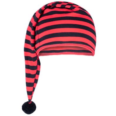 Zipfelmütze Kinder rot schwarz