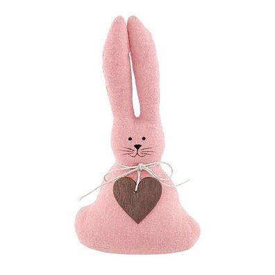 Riffelmacher Osterhase aus Stoff rosa 17cm