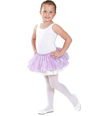 Ballettröcken aus Satin+Tüll lila/weiss