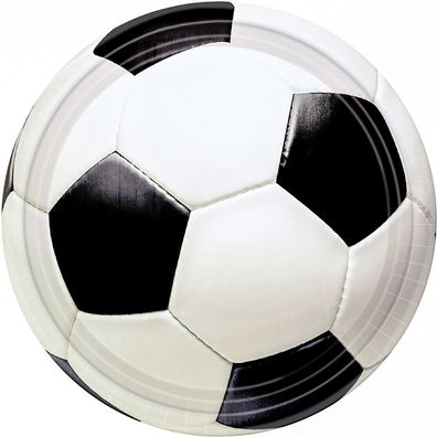 Pappteller Fussball 22,8cm 8 Stk