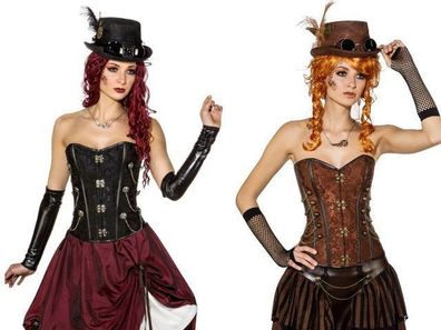 Korsage Steampunk mit Verschlüssen