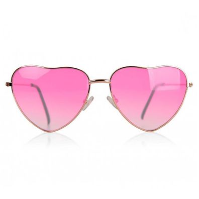 Herzbrille rosa