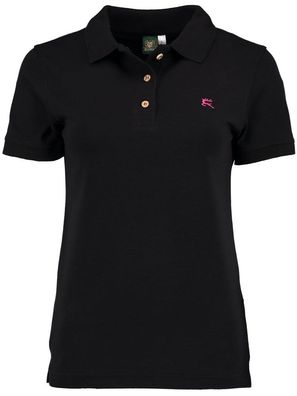 Poloshirt Damen schwarz