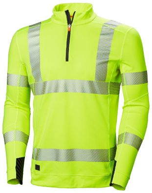 Helly Hansen Longsleeve 75110 Hh Lifa Active Hi Vis Half Zip 360 Yellow