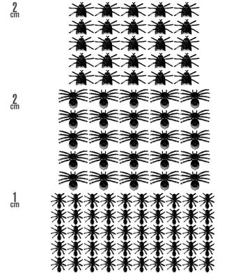 Set 25 Spinnen, 25 Fliegen, 50 Ameisen