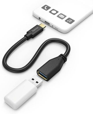 Type-C Adapter für USB-Anschlüsse – Stilvoller Adapter in Schwarz