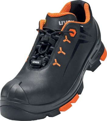 Uvex 2 Halbschuhe S3 65022 Schwarz, Orange (65022)