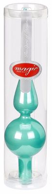 Christbaumspitze 26cm Dazzling Club glanz mint FV Inge-Glas