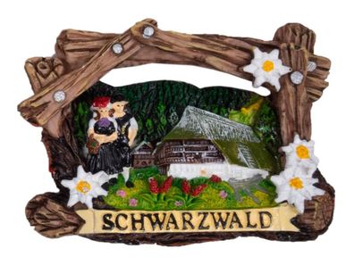 Magnet Schwarzwaldpaar 7.5x5.5 cm Creation Gross