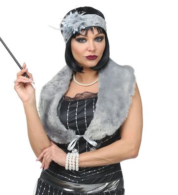 Roaring 20s Flapper 2-tlg. grau