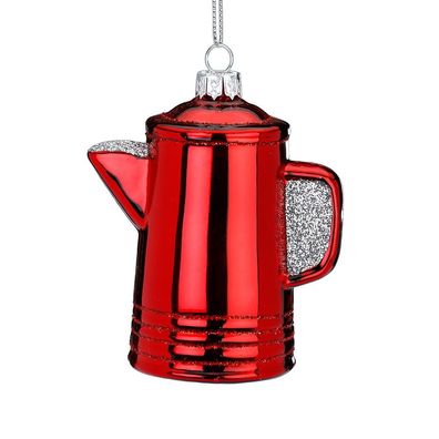 Christbaumschmuck Thermoskanne rot 9.5 cm Inge-Glas