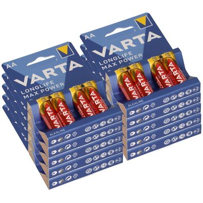 40x Varta 4706 Max Power Mignon Batterie AA (10x 4er Blister)