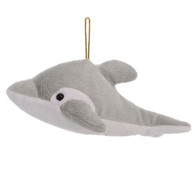 Delfin aus Plüsch 14x23x9cm grau euro souvenirs