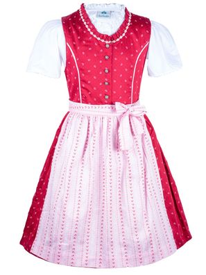 Kinderdirndl 52416 rot Isar-Trachten