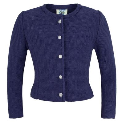 Kinderstrickjacke 47065 Tracht marine Isar-Trachten