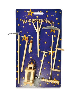 Riffelmacher Krippenzubehör Feldarbeit 7-tlg