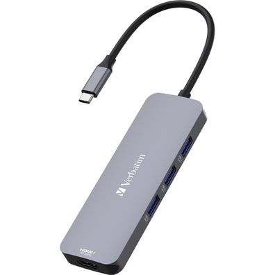 Verbatim USB-C Pro Multiport-Hub CMH-08, 8 Port, 3x USB 3.2-A, USB 3.2-C, 2x HDMI