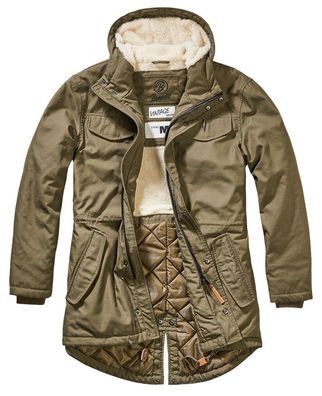 Brandit Jacke Marsh Lake Teddyparka Men in Olive