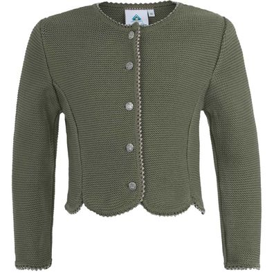 Kinderstrickjacke 47068 khaki Isar-Trachten