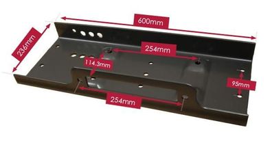 Universal Montageplatte Anbauplatte für Winden bis 15000LB