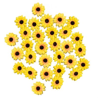 Sonnenblumen Köpfe 30 stk 4cm