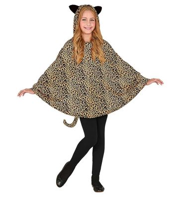 Poncho Leopard Kinder