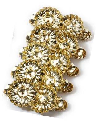 Kerzenhalter-Clip 10 Stk 4cm gold Metall Inge-Glas
