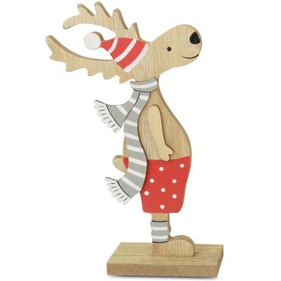 Riffelmacher Dekofigur Hirsch stehend mit Hose 30cm