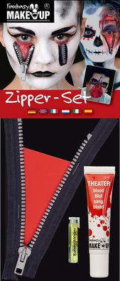 Zombie Set Zipper, Blut, Kleber Orlob