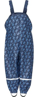 Playshoes Kinder Regenlatzhose mit Baustelle Allover Marine