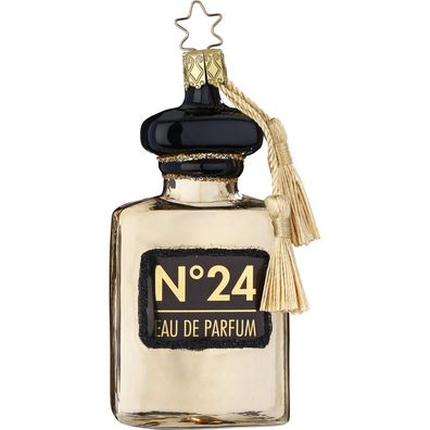 Christbaumschmuck Eau de Parfum No. 24 gold 10.5cm Inge-Glas